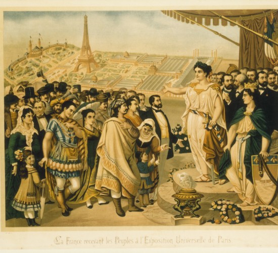 Disegno dell'Esposizione Universale di Parigi