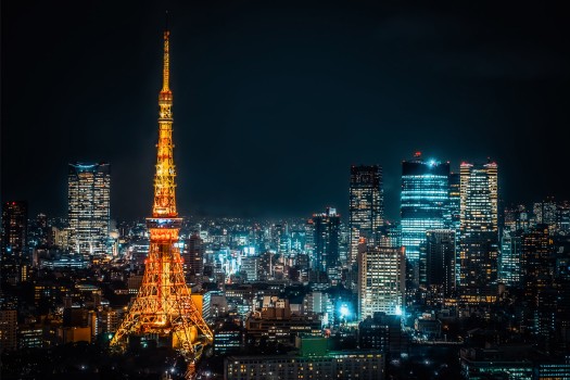 Foto di una replica della Torre Eiffel