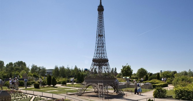 Foto di una replica della Torre Eiffel